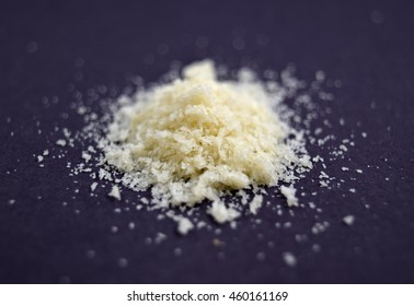 Macro Of Panko Breadcrumbs On Black Background - Isolated