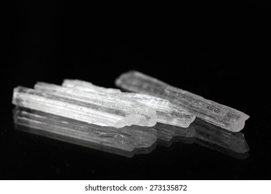 A Macro Photo Of Menthol Crystals.