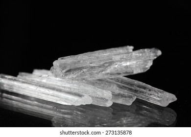 A Macro Photo Of Menthol Crystals.