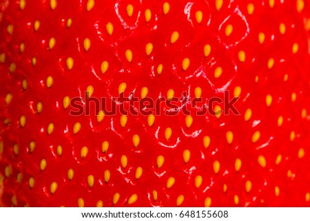 Macro photo of strawberry texture. The background