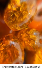 Macro Photo Of Topaz Gem Stone Texture.