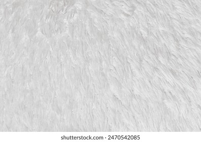 Macro photo of white doll fur