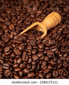 Macro Photography Of Coffee Beans, Scoop, Background