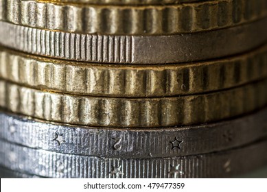 Macro Photography Of Coin Pile