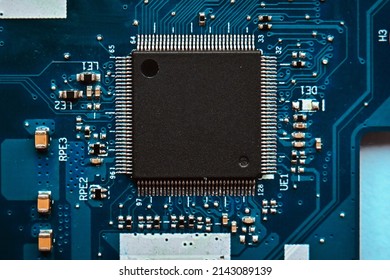 Macro Photography Of Integrated Circuit  On Printed Circuit Board