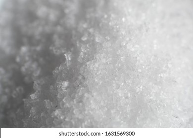macro photography iodized salt grains
