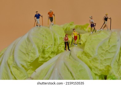 A Macro Photography Of Small Figurines And Objects