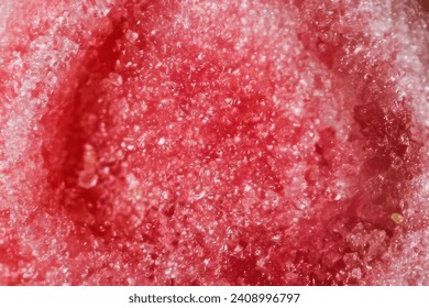 Macro photography of the surface of a beautiful orange red sugar candy - Powered by Shutterstock