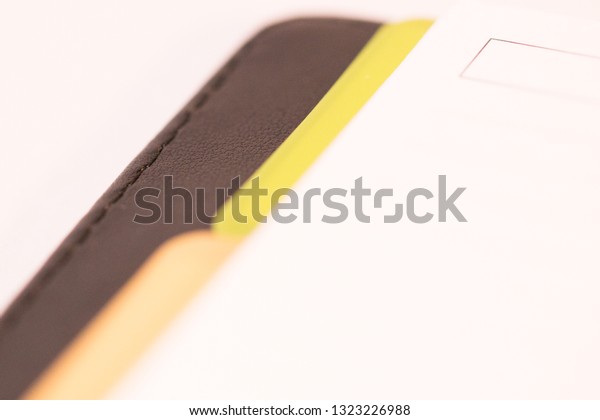 Macro picture of the\
notebook dividers