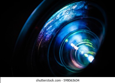 Macro Of A Projector Lens
