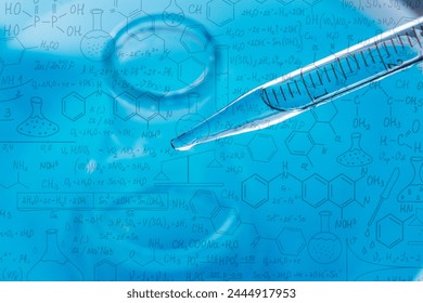 Macro science background,macro science experiment background,Laboratory research, dropping liquid to test tube. Test tube containing chemical liquid in laboratory, lab chemistry or science research an - Powered by Shutterstock