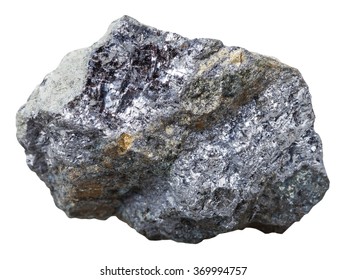 macro shooting of collection natural rock - metalliic galena mineral stone with chalcopyrite isolated on white background - Shutterstock ID 369994757