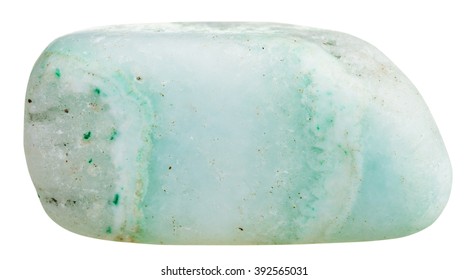 macro shooting of natural gemstone - green Aragonite mineral gem stone isolated on white background - Shutterstock ID 392565031
