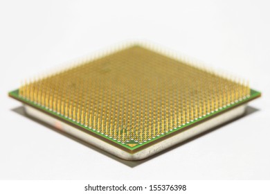 Macro Shot Of Central Processing Unit 