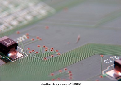 macro shot of circuit