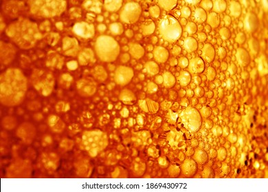 Macro Shot Of Cold Coffee Texture