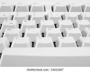 Macro shot of computer keyboard.