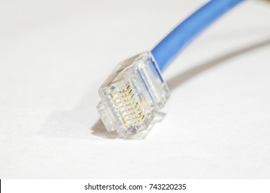 Macro Shot Of Ethernet Category 5 Cat5 Cable