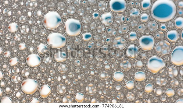 Macro shot Foam Bubble from Soap or Shampoo
Washing disappear from the
screen