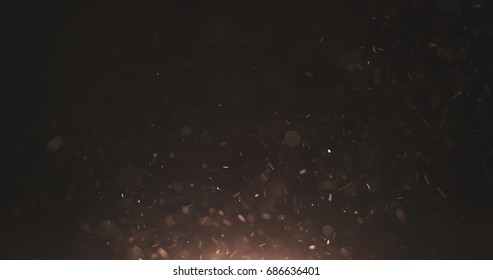 macro shot of sand dust float for overlay