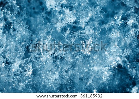 Macro shot from Snowflake