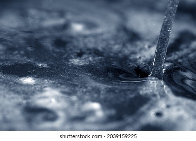 Macro Shot Of Thick Liquid Texture