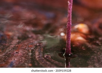 Macro Shot Of Thick Liquid Texture