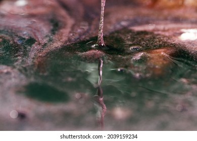 Macro Shot Of Thick Liquid Texture