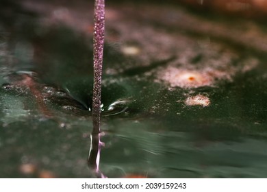 Macro Shot Of Thick Liquid Texture