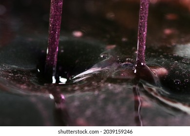 Macro Shot Of Thick Liquid Texture