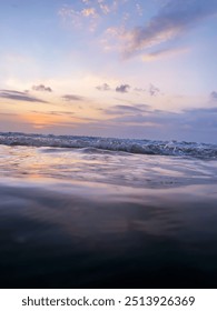 Macro Shot of Tiny Ocean Waves