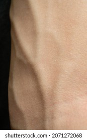 macro skin texture with veins