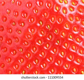 Macro Of Strawberry Texture