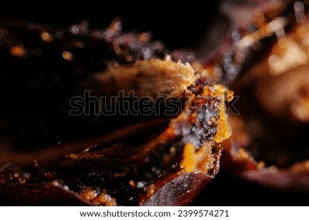 Macro texture of expired Ajwa Dates texture
