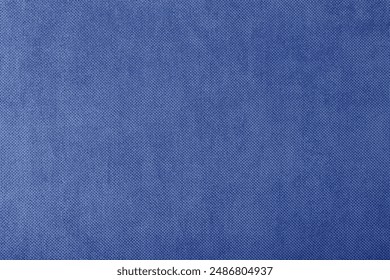 macro texture fabric of large binding for sewing blue background color close-up