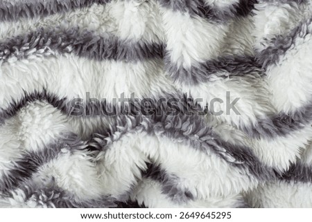 Macro Texture Pure Polyester Striped Fabric Top View.