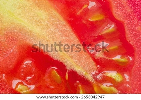 Macro tomato texture,Tomato texture as a background. A close shot of a Tomato . Macro photo. Tomato . Close-up