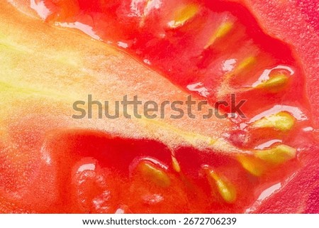 Macro tomato texture,Tomato texture as a background. A close shot of a Tomato . Macro photo. Tomato . Close-up