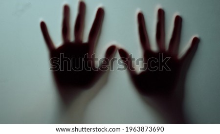 Similar – Image, Stock Photo Woman disappearing in the pool