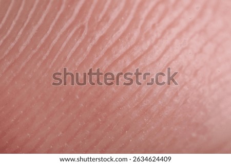 Macro view of human fingertip