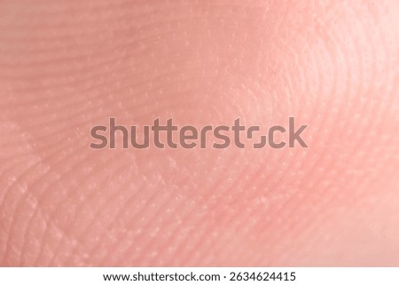 Macro view of human fingertip