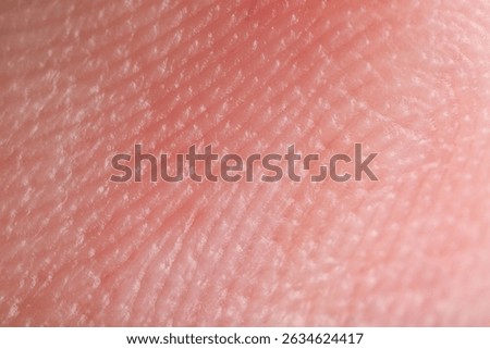 Macro view of human fingertip