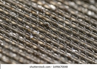 Macro View Of Nail File Teeth.