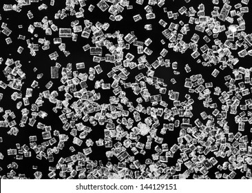 Macro View Of Sugar Crystals