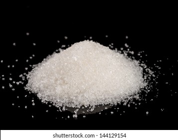 Macro View Of Sugar Crystals Pile