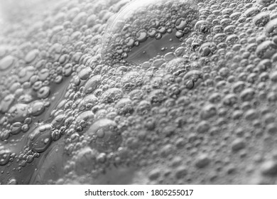 Macro of water bubbles surface