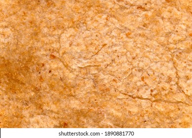 Macro Of Wheat Flour Tortilla Pancake, Background And Texture.