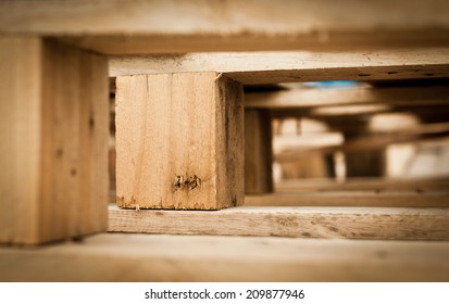 Macro Of Wood Pallet  Detail