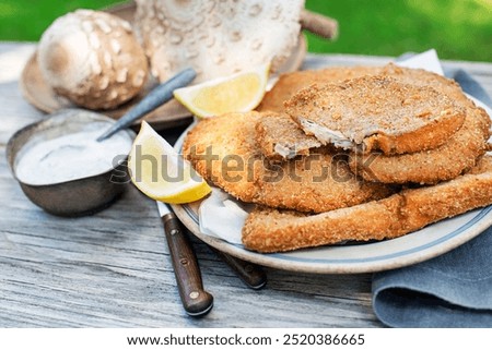 Similar – Image, Stock Photo Wooden parasols on the beach in Egypt
