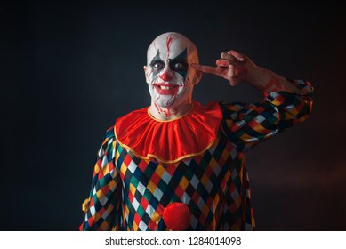 Mad Bloody Clown Baseball Bat Stock Photo 1358823536 | Shutterstock